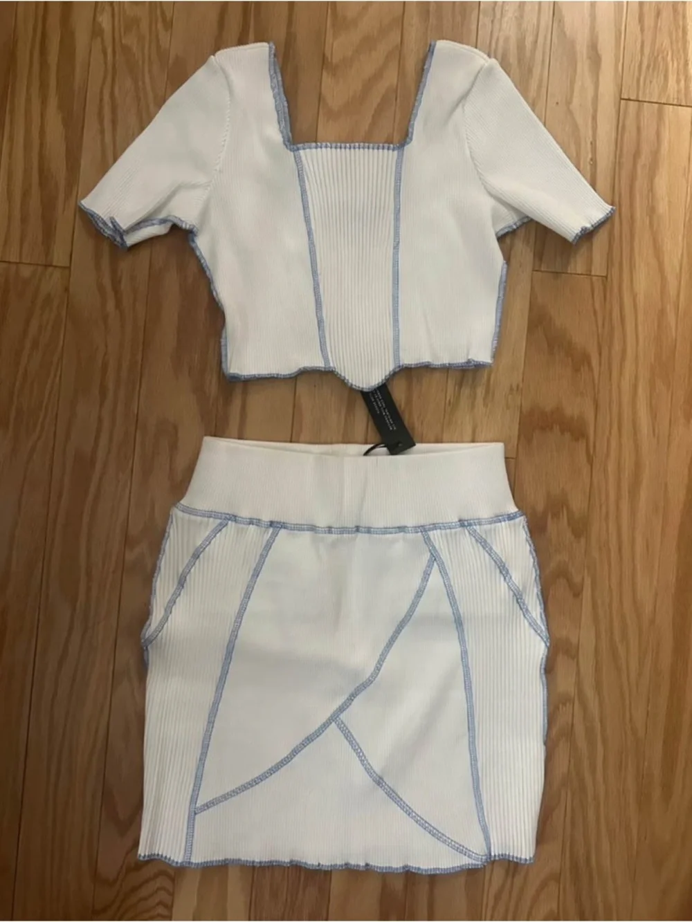 Crop Top + Mini Skirt Co-Ord Set - NWT - Picture 2 of 5